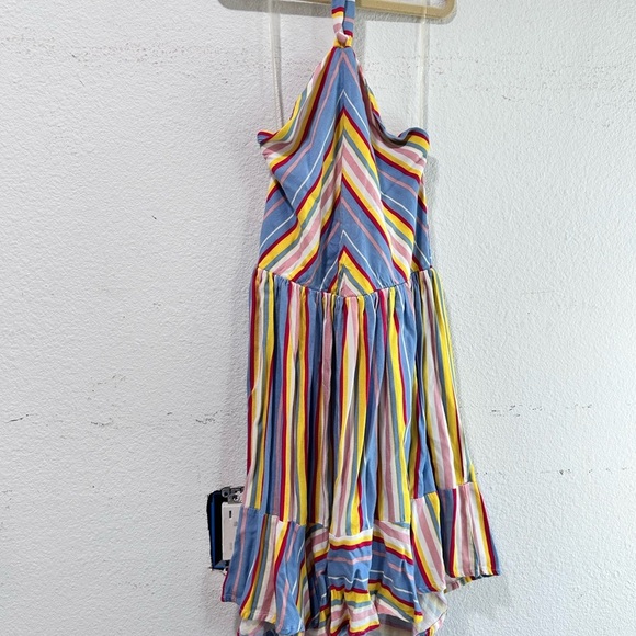 bcbgirls Dress Size:12 Colorful Striped Halter Dress - Picture 2 of 11